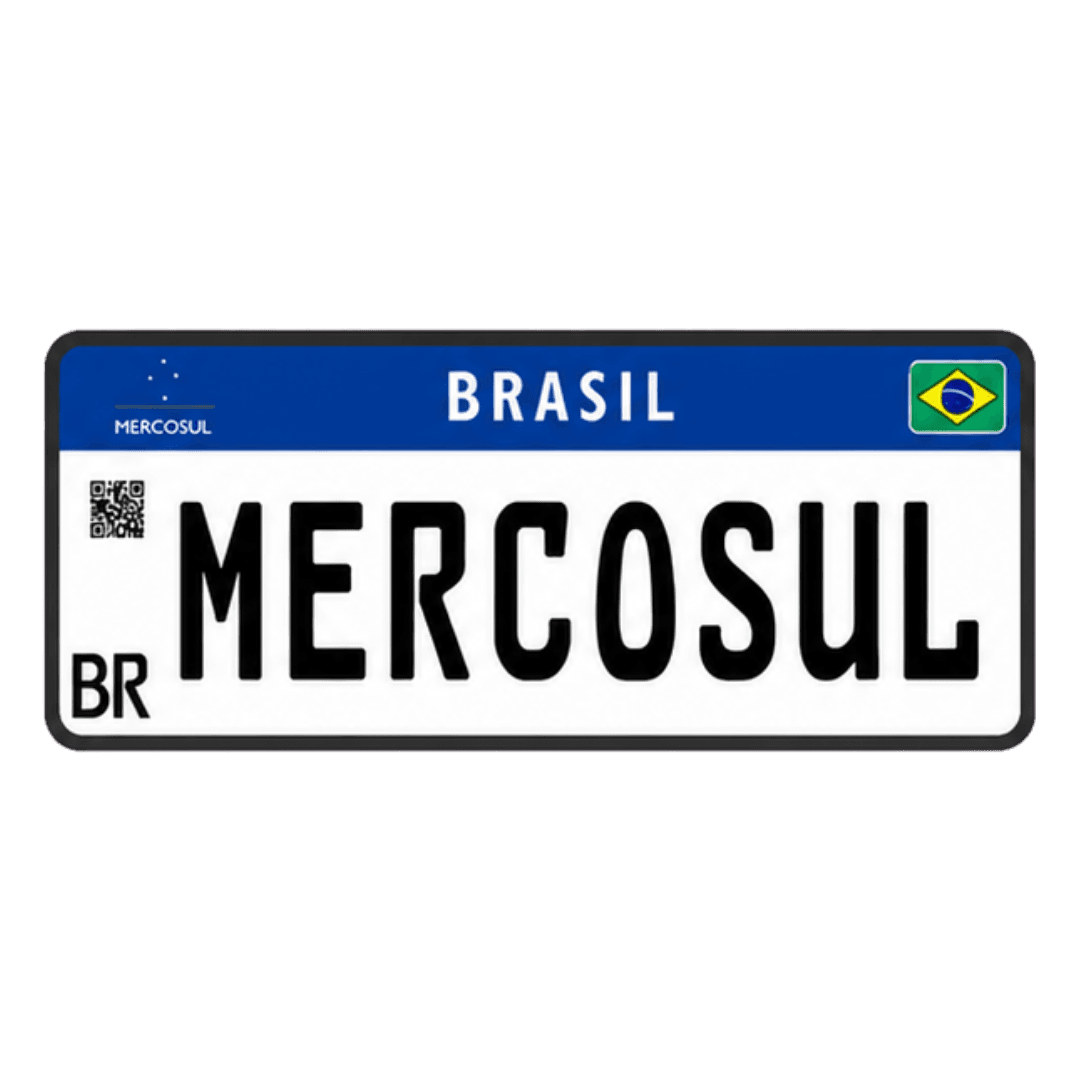 Placa Mercosul particular fabricada pela Casa de Placas no Paraná